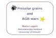 Presolar grains  and  AGB stars