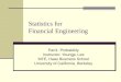Statistics for  Financial Engineering