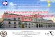 Pan American  Institute for Innovation  and  Entrepreneurship (PAIIE )