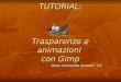 TUTORIAL: Trasparenze e animazioni  con Gimp