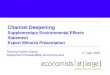 Channel Deepening  Supplementary Environmental Effects Statement Expert Witness Presentation