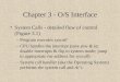 Chapter 3 - O/S Interface