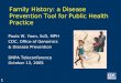 Family History: a Disease Prevention Tool for Public Health Practice