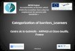 Categorization  of barriers_Learners Centre de la Gabrielle - MFPASS at Claye-Souilly, France