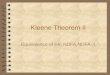 Kleene Theorem II