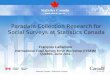Paradata Collection Research for Social Surveys at Statistics Canada
