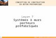 CONCEPTION DE CONSTRUCTION  EN BETON PREFABRIQUE