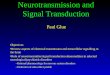 Neurotransmission and Signal Transduction