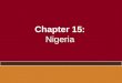 Chapter 15: Nigeria