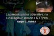 Laparoskopick operativa na Chirurgick© klinice FN Plzeˆ