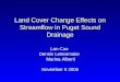 Land Cover Change Effects on Streamflow in Puget Sound Drainage