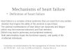 Mechanisms of heart failure