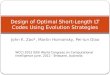 Design of Optimal Short-Length LT Codes Using Evolution Strategies