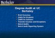 Degree Audit at UC Berkeley