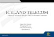 ICELAND TELECOM Competitive Advantage through CRM & eDM Process Innovation