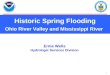 Historic Spring Flooding Ohio River Valley and Mississippi River