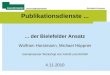 Publikationsdienste ... ... der Bielefelder Ansatz