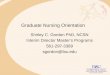 Graduate Nursing Orientation