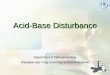 Acid-Base Disturbance