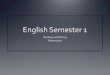 English  Semester  1