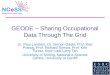 GEODE – Sharing Occupational Data Through The Grid