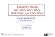 Linearity Panels HIV RNA, HCV RNA,  HBV DNA,  and  CMV DNA
