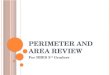Perimeter and Area Review