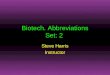 Biotech. Abbreviations Set: 2