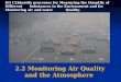 2.2  Monitoring  Air Quality and the Atmosphere