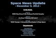 Space News Update - December 3, 2012 -