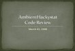AmbientHackystat Code Review