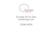 Europa Oil & Gas (Holdings) plc 2006 AGM