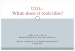 UDL:  What does it  look  like ?