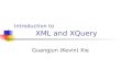 Introduction to          XML and XQuery
