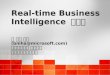 Real-time Business Intelligence  솔루션