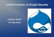 A Brief Analysis of Drupal Security
