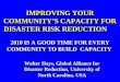IMPROVING YOUR COMMUNITY’S CAPACITY FOR DISASTER RISK REDUCTION