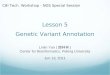 Lesson 5 Genetic Variant Annotation