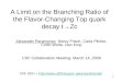 A Limit on the Branching Ratio of the Flavor-Changing Top quark decay t →Zc