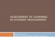 Assessment of Learning in Student Involvement