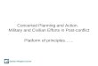 Concerted Planning and Action.   Military and Civilian Efforts in Post-conflict