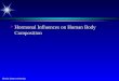 Hormonal Influences on Human Body Composition