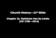 Church History—11 th  Bible