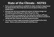 State of the Climate - NOTES