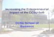 Increasing the Entrepreneurial Impact of the CCSU  SoB
