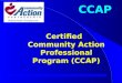 Certified Community Action Professional Program (CCAP)