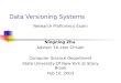 Data Versioning Systems