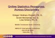 Online Statistics Resources  Across Disciplines