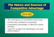 The Nature and Sources of Competitive Advantage