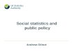 Social statistics and  public policy